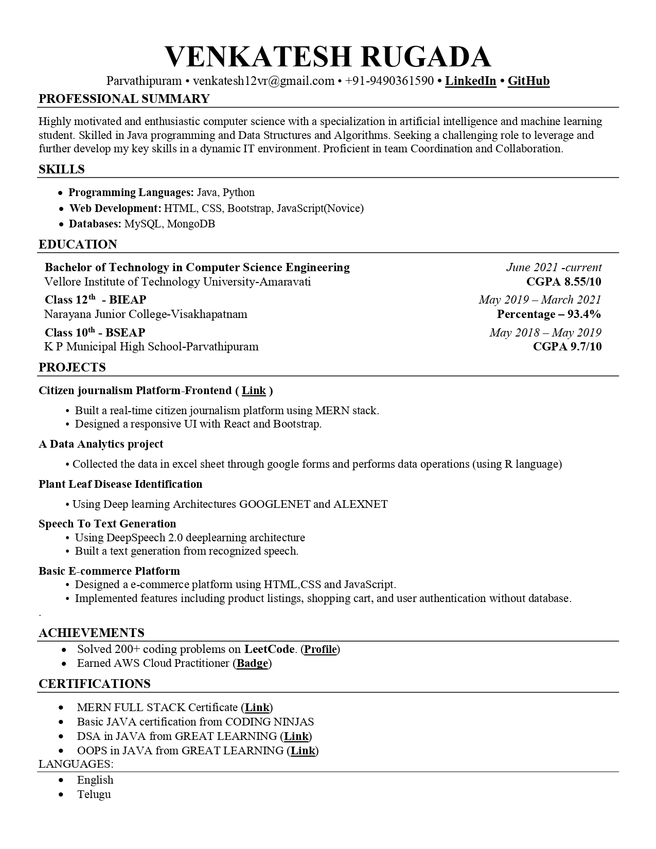 Resume Image